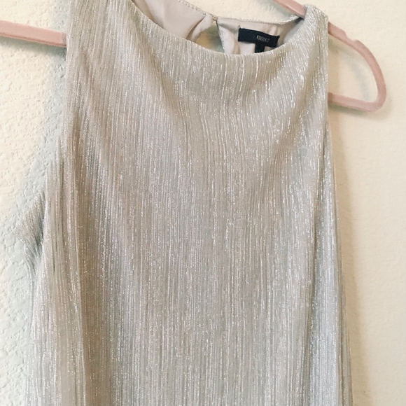 (‼️SOLD‼️) Shift Dress in Iridescent Silver Tones - Picture 3 of 4
